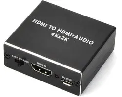4K HDMI Audio Converter met SPDIF en 3,5 mm Stereo Output - HDMI Splitter voor Surround Sound