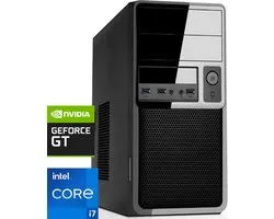 Intel Desktop PC met Core i7F - 4x HDMI - 32GB RAM - 1000GB NVMe M.2 SSD - WiFi - Bluetooth - Windows 11 Pro (DT-373442)