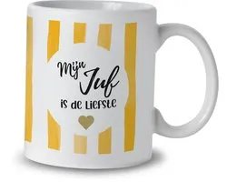 Mok – Juf – Keramiek – 325 ml – Cadeau