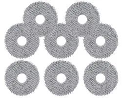 PromoHome 8 chiffons de rechange en microfibre pour Roborock série Q Revo - Lavables et réutilisables - Convient pour Q Revo, Q Revo Pro, Q Revo S, Q Revo Master, Q Revo Slim, Saros 10R et plus