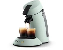 Philips Senseo Original Plus Koffiepadmachine CSA210/20 - Keuze uit 1 of 2 Kopjes - Instelbare Intensiteit - Automatische Uitschakeling - Mintgroen