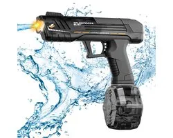 Pumpify Pistolet à Eau Électrique – Jouet d'Extérieur – Super Soaker – Jouet Aquatique – Avec Flash À Chaque Tir - Pistolet à Eau Automatique – Fusil à Eau – Jouet – 4 Ans – 5 Ans – 6 ans – 7 ans – 8 ans – Glock – Blaster à Eau – Zwart Mini
