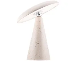 Bureaulamp Mush LED op accu mat white dots