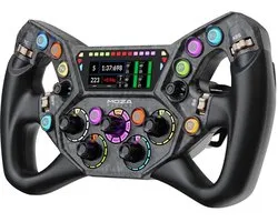 MOZA KS Pro Steering Wheel – 300 mm GT/Formule Sim Racing Stuur met HD Display en Dual Clutch Paddles - PC
