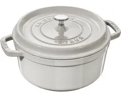 Staub Braadpan / Cocotte - White Truffle - ø 28 cm / 6.7 liter