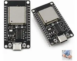 2 stuks ESP32 NodeMCU USB C - ESP32 ontwikkelingskaart - 2 - 4 GHz Bluetooth Dual-Core wifi-module met CH340-chip - compatibel met Arduino IDE - MicroPython en IoT voor domotica - sensoren - automatisering