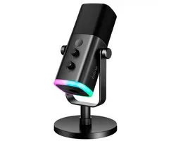 Fifine AM8 - Microphone de streaming USB RVB avec suppression du bruit - Gaming - Podcast - PS5 / PS4 / PC / MAC / Windows - Bouton Touch Mute - Filtre anti-pop