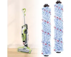 Compatible avec les brosses à rouleau d'aspirateur (lot de 2), brosse multi-surfaces 1868/1866, pièces de rechange pour Bissell CrossWave Pet Pro et CrossWave séries 1785. Comparer aux références 1608683, 160-8683 et 1608684.