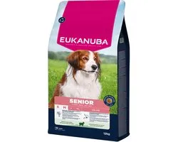 Eukanuba Senior Small & Medium Breed Lam&Rijst - Hondenbrokken - 12 kg