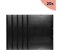 20x KTC Elastomap A4 PP couleur noir