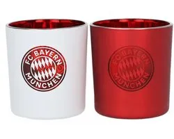 FC Bayern München windlicht, set van 2 stuks WH 53099