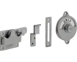 Intersteel WC-overslag vlak vrij/bezet chroom mat