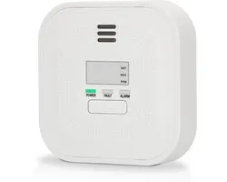 Alecto COA4010 Koolmonoxidemelder met 10 jaar Sensor en Display - Voldoet aan Europese norm EN50291 - Wit