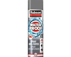 Rubson Spray Anti-Infiltration Gris 300 ml | Revêtement d'Étanchéité Caoutchouc Liquide | Colmate et Répare les Fuites | Peignable et Résistant aux Intempéries