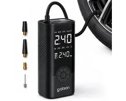 Compresseur d'air Gatson - Pompe à pneus - Powerbank 6000 mAh - Voor Auto, Motor, Fiets, Bal en Luchtbed - Compresseur - Pompe à vélo électrique - Pompe à air