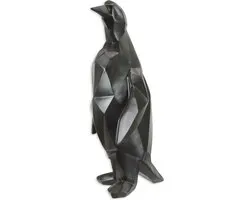 Sculpture en résine - Pingouin figure polygone - Sculpture Zwart - 48,6 cm de haut