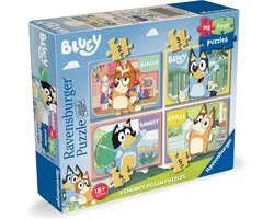 Ravensburger Kinderpuzzel - Bluey 4 in a Box - Vanaf 18 Maanden
