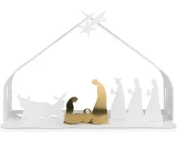 Alessi Bark nativity set white