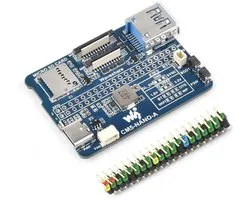 Nano Base Board voor Raspberry Pi Compute Module 5 Lite - 40-Pin GPIO, USB 3.2, MIPI Interfaces, TF-Card Connector, 55x40mm