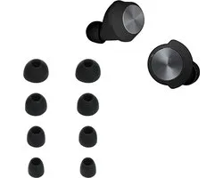 kwmobile 8x Housses de remplacement pour écouteurs compatibles avec Beoplay B&O EQ / H3 / H5 / E4 / E6 / E8 - 4 tailles - Embouts en silicone pour écouteurs intra-auriculaires