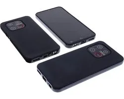 SnelShoppen - Coque compatible avec Emporia SMART 7 Lite / 7 mini / ME7 - Coque de téléphone en TPU noir - Housse de smartphone antichoc avec protection des bords
