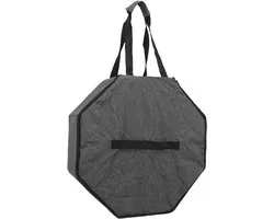 Srliya Hoedendoos Opvouwbaar Stevig Draagbare Organizertas met Grote Capaciteit voor Reizen Dames Heren 16,9x7,1 Inch Grijs Polyester