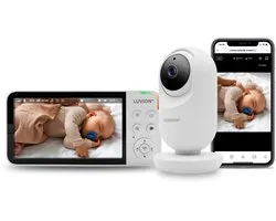 LUVION® Supreme Connect 3 – Babyphone avec Caméra et Application – Avec et Sans Wifi – Premium Baby Monitor