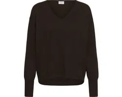 Kaffe KAlizza Mai Pullover Dames Trui - Coffee Bean
