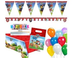 Ensemble de décoration de fête d' Happy Paw Patrol 8 pièces.