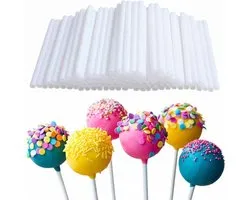 100X Cake Pop Sticks Set - Pop Cake Lolly Sticks / Bâtons de sucette - 70mm
