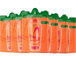 L'Oréal Paris Elvive Dream Lengths Shampoo Refill - Voor lang, beschadigd haar - Herstellend - Hervulbaar - Navul verpakking - 6x250 ml