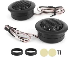 Allecto - Auto Luidsprekers - High-Power Tweeters - Universeel Formaat - Kleine Audio Luidsprekers - 120W Geluidskwaliteit - Geschikt voor Meeste A..