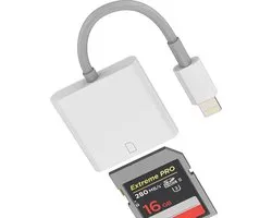 sd-kaartlezer voor iPhone 14 13 12 Pro Max voor iPad adapter kaartlezer kabel adapter MFI gecertificeerd voor Apple geheugen digitale camera foto's geheugen stick kaart Leitor adap