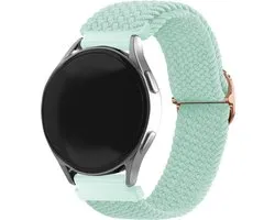 Bracelet Strap-it Smartwatch 22mm - Bracelet en nylon tissé / tressé adapté pour Samsung Galaxy Watch 1 46mm / Watch 3 45mm / Gear S3 Classic & Frontier - Polar Vantage M / M2 / Grit X / Grit X Pro - OnePlus Watch - Turquoise