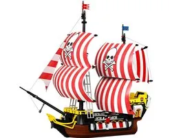 Zhe Gao - Classic Black Beard Ship bouwset | Caribbean Adventure Modelbouw | Educatief Creator piratenschip speelgoed bouwpakketten voor kinderen & volwassenen | Boat of the pirates | DIY piraten boot niet compatibel met lego | 1035 bouwstenen