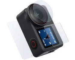 Telesin Screen Protector voor DJI Osmo Action 6 - 9H gehard glas - Set voor scherm en lens - Incl. doekjes - Transparant