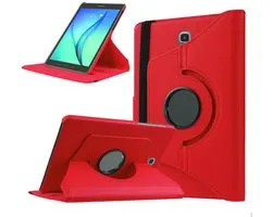 Book Cover Geschikt voor: Samsung Galaxy Tab A 10.5 inch 2018 model T590 T595 Draaibaar Hoesje Multi stand Case - Rood