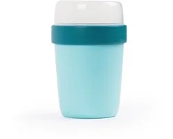 Day To Day Essentials On-The-Go Lunchbox Reef Bay - 400ml + 180ml - Yoghurt Beker to Go - Perfect afsluitbare Muesli Beker - Lekvrije Lunchpot - BPA-vrije Soepbeker