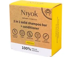 Niyok Vitamina - Shampoo - Conditioner bars - 80G - Vegan - pH-waarde - 2-in-1