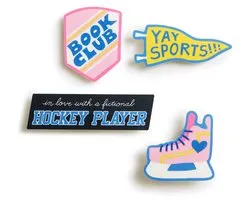 Hockey Romance Stickers - Sticker Set of 4