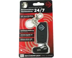 24/7 soft touch Zakalarm (zwart)
