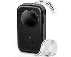 Phomemo D30 - Smart Mini Labelprinter - Draagbare Bluetooth Label Printer - Inkless Direct Thermische Print - Compact & Lichtgewicht - Smartphone App Integratie - DIY Organisatie & Label Creëren - Zwart