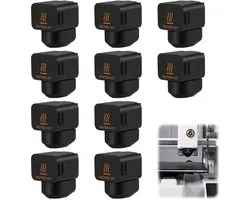 10 siliconen sokken voor Bambu Lab A1/A1 Mini Hotend, 3D-printer, hotend-accessoires, hittebestendig tot 300 °C, anti-aanbakverwarmingsblok, bescherming voor stabiele druktemperaturen en schoon