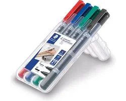 Staedtler Lumocolor permanent duo (F / M) - Boîte 4 pcs