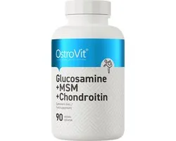 Supplementen - Glucosamine + MSM + Chondroitin 90 Tablets OstroVit - + BeBulk Nutrition Pillendoos