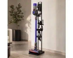 WoonWonder - Support métallique stable pour aspirateurs Dyson et Dyson Handheld, avec espace pour accessoires et Accessoires de vêtements pour bébé pour aspirateurs sans fil - Dyson