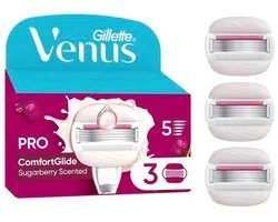Gillette - Venus Pro ComfortGlide Sugarberry - Navulmesjes - 3 Scheermesjes
