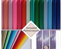 Startpakket Plotterproducten Vinyl Stickerfolie ( geschikt voor Cricut maker, Silhouette Cameo, Vinyl , Flex , Cadeaubundel )