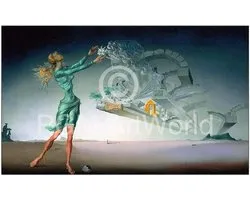 Kunstdruk Salvador Dali - Mirage 100x50cm