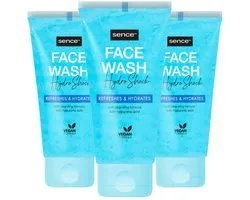 Sence - Face Wash Alle Huidtypes Hydro Shock - 3 x 150 ml - Voordeelverpakking